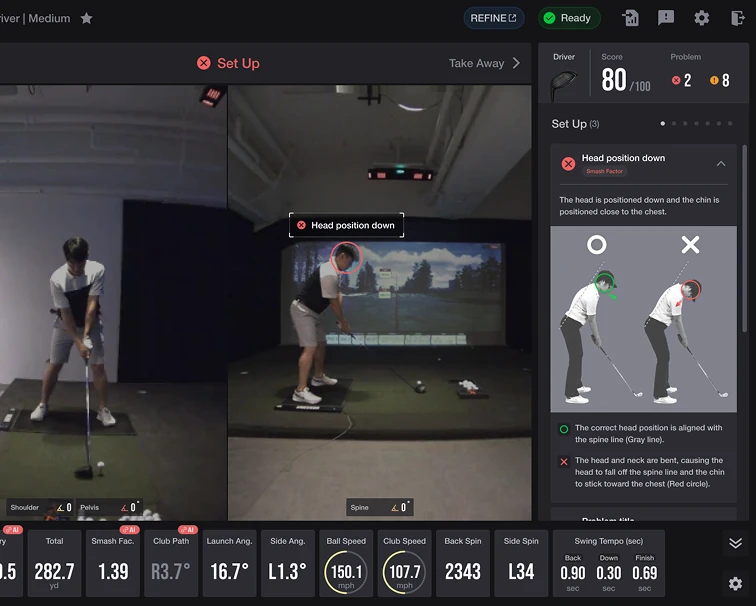 golf AI trainer swing